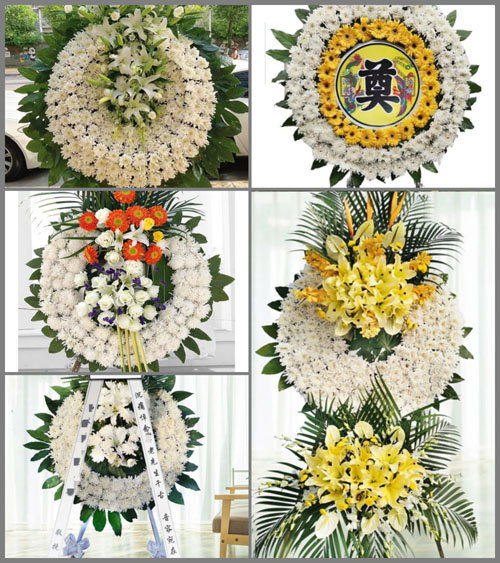 山西晋城城区西上庄街道东掩村花圈速递